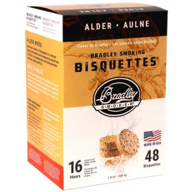  Bricchette Bradley al gusto di ontano, 48 pz.