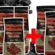  Bricchette di carbone 10 kg per Grill Stufa Camino naturale 3+2 GRATIS