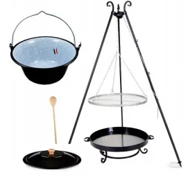   GRILL XXL griglia INOX 80 cm Focolare 80 cm + BOLLITORE 10 L + COPERCHIO