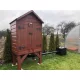  Affumicatoio da giardino in legno affumicatoio 100x70x180 cm due livelli per anni