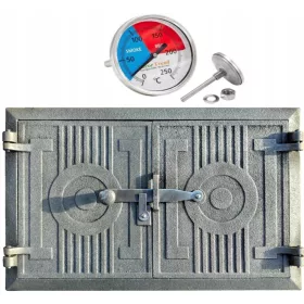  Termometro per forno per pane con sportello in ghisa 43x27