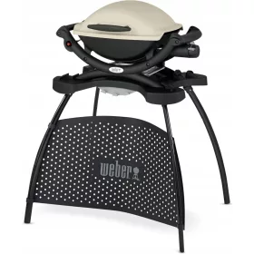    Weber Q1000 Stand Gas Grill Griglia in ghisa 43x32 cm con supporto 2,49 kW