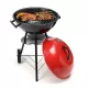  Barbecue portatile a carbonella rotondo con controllo del calore, rosso