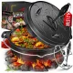  PENTOLA IN GHISA GRIGLIA CON COPERCHIO KESSER 4,2L