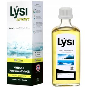   Lysi Sport Pure Ocean Fish Oil 240ml - Integratore di Omega-3 Sapore Limone