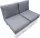 Cuscini per UN EURO PALLET set da 4 pz. 80 X 60 ARGENTO 23