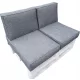  Cuscini per UN EURO PALLET set da 4 pz. 80 X 60 ARGENTO 23