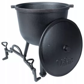    Caldaia in GHISA, pentola da caccia ungherese, arrosti arrostiti, fuoco da campo, 10L