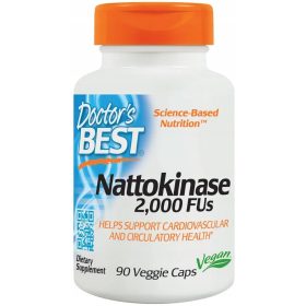   Doctor's Best Nattokinase 2000 FU - 90 Capsule Vegane Senza Glutine e GMO