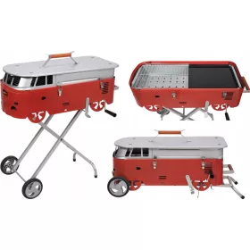  Barbecue a carbone da giardino PIEGHEVOLE LUND con ruote