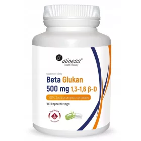   Yestimun Beta Glucan 500mg - Integratore Naturale da Lievito di Birra, 100 Capsule Vegetali