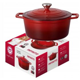   Pentola in Ghisa Smaltata da 4,8 L Per Induzione, Gas e Forno - MG Home Infinito