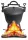  CALDERONE DA CACCIA IN GHISA Smaltato ungherese 8L KB9904