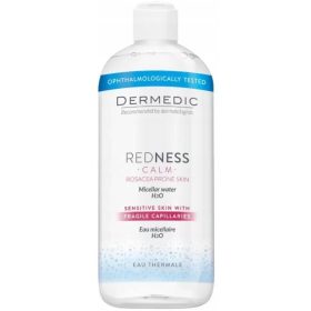   Acqua Micellare DERMEDIC REDNESS CALM H2O - 500ml, Ideale per Pelle Sensibile