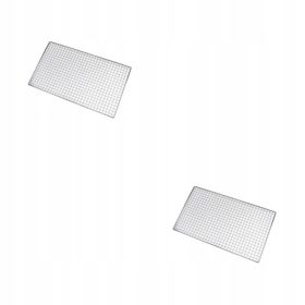  2 set di griglia di ricambio rettangolare lucidata