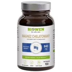   Biowen Diglicinato di Magnesio 840 mg - 100 Capsule, Supplemento Alimentare