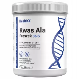   HealthX Acido Alfa-Lipoico 36g - 99% di purezza e potente attività antiossidante