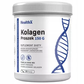   Collagene Idrolizzato HealthX - Supporta la Salute della Pelle e Articolazioni, 5000 mg per Porzione, 30 Dosi