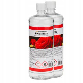   Biocombustibile Aromatico 2L per Biocamino – Profumo di Rosa – Bioetanolo Sicuro ed Ecologico