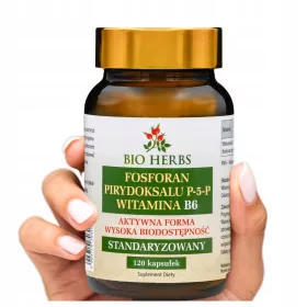   Vitamina B6 Attiva (P-5-P) - Supporto Nervoso e Riduzione Stanchezza - 120 Capsule