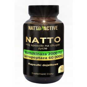   Natto Active: Integratore di Nattokinase e Serrapeptase con Vitamina K2 MK7 - 60 Capsule