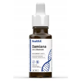   HealthX Damiana Estratto 10:1 50 ml - Supporto Naturale per Energia e Vitalità