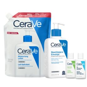   Kit Completo Cura della Pelle Secchissima CeraVe: Emulsioni e Gel Detergente