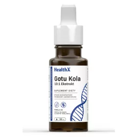   HealthX Estratto di Gotu Kola 10:1, 50 ml - Supporto naturale per la pelle e la circolazione