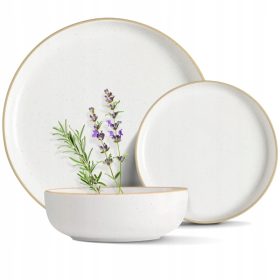   Servizio di piatti in porcellana Artena da 18 pezzi per 6 persone - MG Home