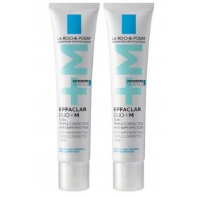   La Roche-Posay Effaclar DUO (+M) Trattamento Correttivo e Rigenerante per la Pelle con Imperfezioni 40ml - Confezione Doppia