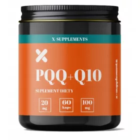   X-Supplements PQQ + Coenzima Q10: Energia e Salute Cardiaca in 60 Capsule
