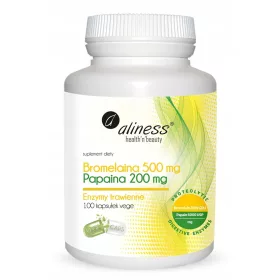   Integratore di Bromelina 500 mg e Papaina 200 mg - 100 Capsule