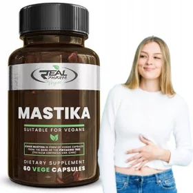   Real Pharm Mastika 500mg - Integratore Naturale per Digestione e Benessere Gastrico, 60 Capsule