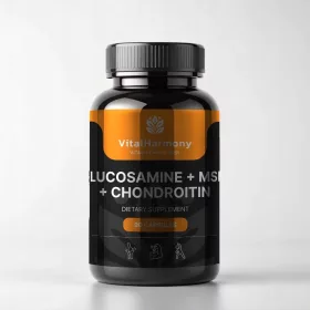   VitalHarmony Glucosamina + MSM + Condroitina - Supporto Completo per le Articolazioni, 90 Capsule