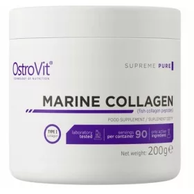  Collagene Marino OstroVit in Polvere - Integratore di Peptidi di Pesce Idratati 200g