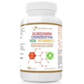   Progress Labs Glucosamina Condroitina MSM Vitamina C 120caps - Supporto Ottimale
