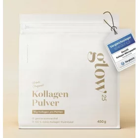   Collagene in Polvere Glow25, 450g - Perfetto per Bevande e Piatti