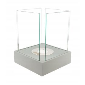   Mini Biocamino Sunset Garden grigio opaco – Camino bioetanolo portatile