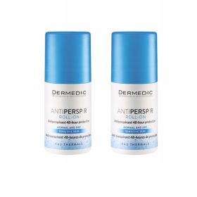   Dermedic Antiperspirant Roll-On, Set da 2x60ml, Ipoallergenico e Senza Profumo