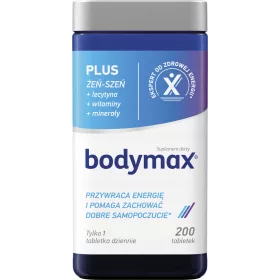   Bodymax Plus: Vitalità e Energia, Integratore con Ginseng e Vitamine, 200 Compresse