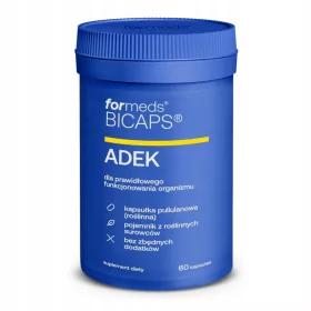   BICAPS ADEK - Vitamine Naturali A, D, E, K in Capsule Pulite per Vegetariani e Vegani, 60 Capsule