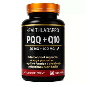   PQQ 20 mg + Coenzima Q10 100 mg - 60 Capsule, Antiossidante e Energizzante