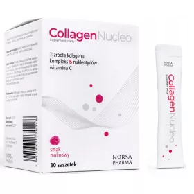   Collagen Nucleo Norsa Pharma al Gusto di Lampone con Collagene Marittimo e Bovino - 30 Bustine