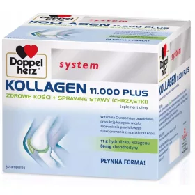   Doppelherz System Collagene 11.000 Plus - 30 Fiale, Integratore senza Lattosio