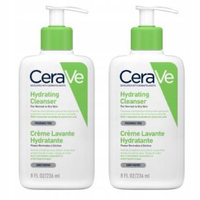   Emulsione Idratante CeraVe con Ceramidi per Pelle Normale e Secca, 236ml - Set di 2