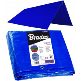   BRADAS Telo di Copertura Blu 6x8m 50g/m2, Multifunzionale e Resistente