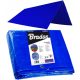 BRADAS Telo di Copertura Blu 6x8m 50g/m2, Multifunzionale e Resistente