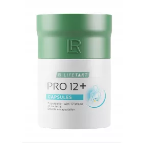   Probiotic12: Integratore con 12 Ceppi Probiotici e Prebiotico FOS - 30 Capsule
