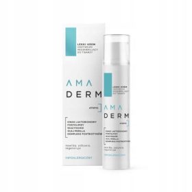  AMADERM ATOPIC Crema Nutriente e Rigenerante Leggera per Viso - 50ml, per Pelle Secca e Sensibile