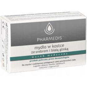   Sapone in Blocco con Argento e Argilla Bianca Pharmedis 100g - Cura Dermatologica Avanzata